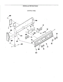 03 - Control Panel parts for Ge Range RB756GT2WW from AppliancePartsPros.com