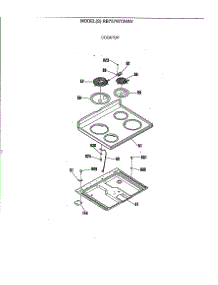 02 - Cooktop parts for Ge Range RB757WT2WW from AppliancePartsPros.com