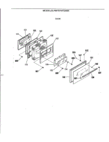 03 - Door parts for Ge Range RB757WT2WW from AppliancePartsPros.com