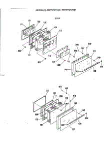 02 - Door parts for Ge Range RB757GT2AD from AppliancePartsPros.com