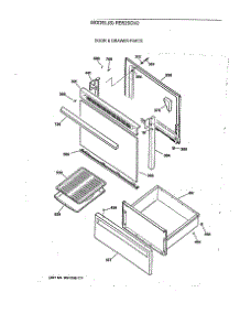 03 - Door & Drawer Parts parts for Ge Range RB525GV2 from AppliancePartsPros.com