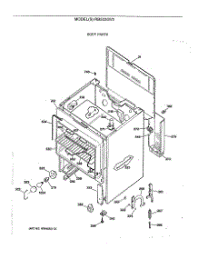 02 - Body Parts parts for Ge Range RB533GV3 from AppliancePartsPros.com