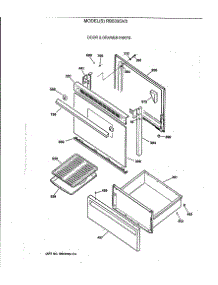 03 - Door & Drawer Parts parts for Ge Range RB533GV3 from AppliancePartsPros.com