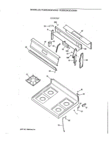 02 - Cooktop parts for Ge Range RGB528GEV2AD from AppliancePartsPros.com