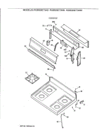 02 - Cooktop parts for Ge Range RGB528ET3WW from AppliancePartsPros.com