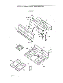 02 - Cooktop parts for Ge Range RGB535GEV2AD from AppliancePartsPros.com