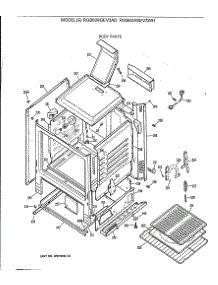 03 - Body Parts parts for Ge Range RGB628GEV3AD from AppliancePartsPros.com
