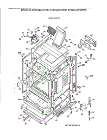 03 - Body Parts parts for Ge Range RGB744GEV2AD from AppliancePartsPros.com