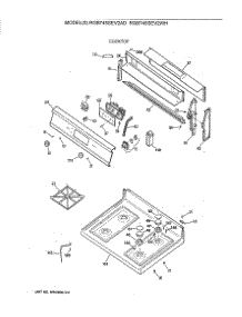 02 - Cooktop parts for Ge Range RGB745SEV2AD from AppliancePartsPros.com