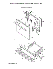 04 - Door & Drawer Parts parts for Ge Range RGB525ET2WW from AppliancePartsPros.com