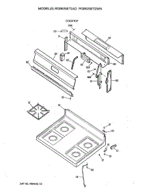 02 - Cooktop parts for Ge Range RGB628ET2AD from AppliancePartsPros.com