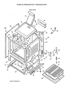 03 - Body Parts parts for Ge Range RGB535GET2AD from AppliancePartsPros.com