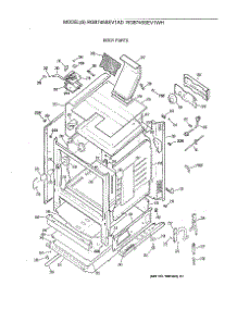 04 - Body Parts parts for Ge Range RGB745SEV1WH from AppliancePartsPros.com