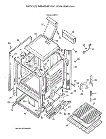 03 - Body Parts parts for Ge Range RGB628GEV2AD from AppliancePartsPros.com