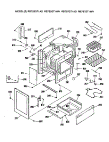 05 - Section5 parts for Ge Range RB755GT1AD from AppliancePartsPros.com
