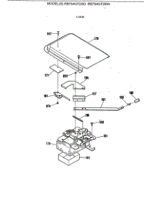 03 - Lock parts for Ge Range RB754GT2AD from AppliancePartsPros.com