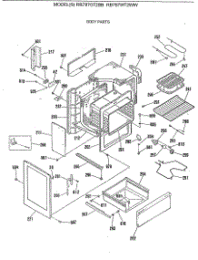 02 - Body Parts parts for Ge Range RB787WT2WW from AppliancePartsPros.com