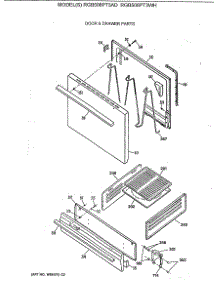 04 - Door & Drawer Parts parts for Ge Range RGB508PT3WH from AppliancePartsPros.com