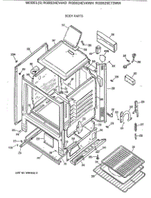 03 - Body Parts parts for Ge Range RGB524EV4AD from AppliancePartsPros.com