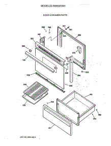 03 - Door & Drawer Parts parts for Ge Range RB632GW1 from AppliancePartsPros.com