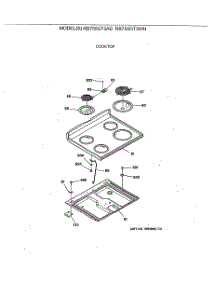 08 - Cooktop parts for Ge Range RB755GT3AD from AppliancePartsPros.com