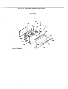 09 - Oven Door parts for Ge Range RB755GT3WH from AppliancePartsPros.com