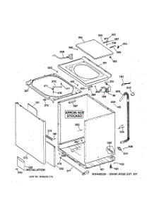 02 - Cabinet, Cover & Front Panel parts for Ge Washer WPSQ3120T8AA from AppliancePartsPros.com