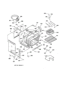 03 - Body Parts parts for Ge Range RF725GT1BG from AppliancePartsPros.com