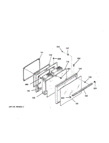 05 - Oven Door parts for Ge Range RB756GT3WW from AppliancePartsPros.com