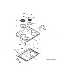 02 - Cooktop parts for Ge Range RB757GT3AD from AppliancePartsPros.com