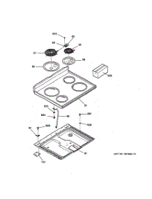 02 - Cooktop parts for Ge Range RB757WT3WW from AppliancePartsPros.com