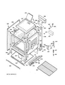 03 - Body Parts parts for Ge Range RGB508BEW1AD from AppliancePartsPros.com