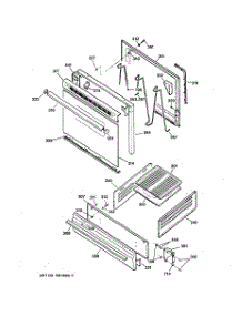 04 - Door & Drawer Parts parts for Ge Range RGB508BPW1AD from AppliancePartsPros.com