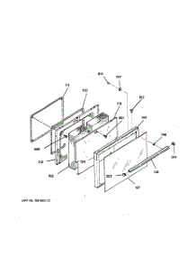 04 - Door parts for Ge Range RB787GT4BB from AppliancePartsPros.com