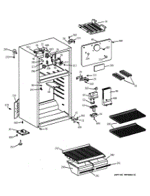 02 - Cabinet parts for Ge Refrigerator CTX14WAYAAD from AppliancePartsPros.com