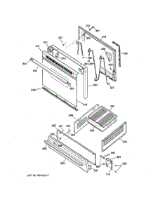 04 - Door & Drawer Parts parts for Ge Range RGB508BEW2WH from AppliancePartsPros.com