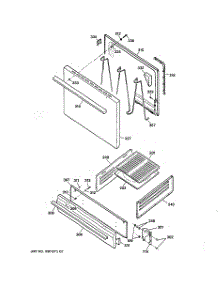 04 - Door & Drawer Parts parts for Ge Range RGB508ET4WH from AppliancePartsPros.com