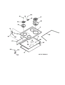02 - Cooktop parts for Ge Range RF512GL2 from AppliancePartsPros.com