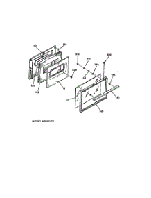 04 - Door parts for Ge Range RF512GL2 from AppliancePartsPros.com