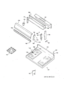 02 - Cooktop parts for Ge Range RGB530BEW3AD from AppliancePartsPros.com