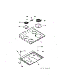 02 - Cooktop parts for Ge Range RB502S3WH from AppliancePartsPros.com