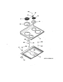 02 - Cooktop parts for Ge Range RB756GT4WW from AppliancePartsPros.com