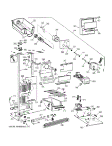 02 - Freezer Section parts for Ge Refrigerator MSG20GWXDWH from AppliancePartsPros.com
