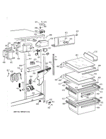 03 - Fresh Food Section parts for Ge Refrigerator MSG22GRXDWW from AppliancePartsPros.com