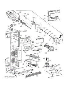 02 - Freezer Section parts for Ge Refrigerator MSK20GWYDAA from AppliancePartsPros.com