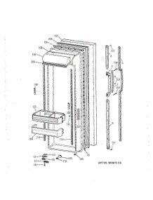 02 - Fresh Food Door parts for Ge Refrigerator MSK27DRXDAA from AppliancePartsPros.com