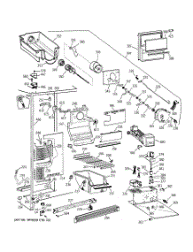 03 - Freezer Section parts for Ge Refrigerator MSK27DRXDAA from AppliancePartsPros.com