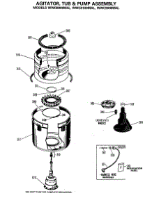 04 - Agitator, Tub & Pump Assembly parts for Ge Washer WWC8000MAL from AppliancePartsPros.com