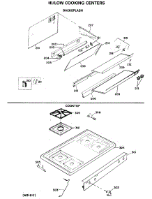 02 - Hi / Low Cooking Centers parts for Ge Range RGH647GEJ1 from AppliancePartsPros.com