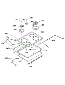 02 - Section2 parts for Ge Range RF512G0L1 from AppliancePartsPros.com